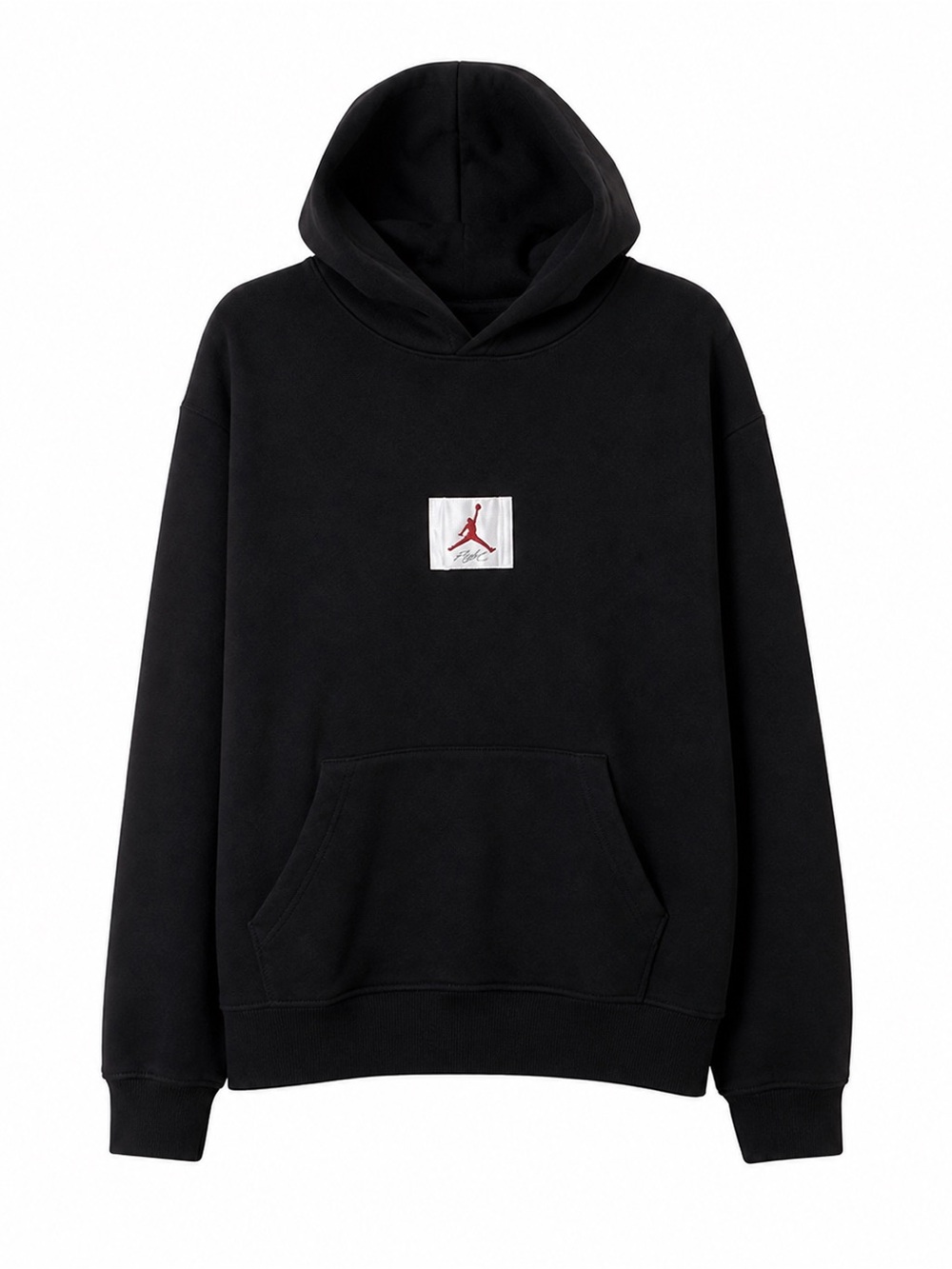 Nike Air Jordan Flight,Men's ,Black Graphic Pullover Hoodie with Logo. Size-M